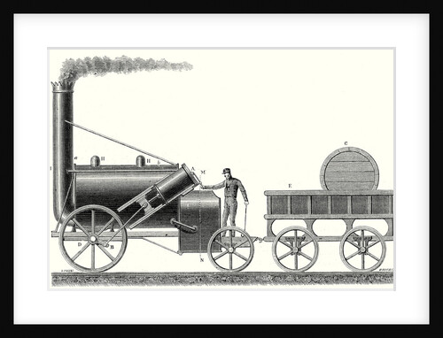 The 'Rocket' Locomotive of George and Robert Stephenson by Anonymous