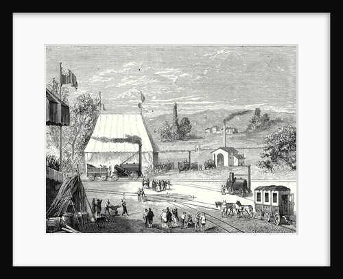 The Locomotive Contest in Liverpool in October 1829 by Anonymous
