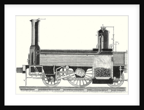Cross Section of a Locomotive Showing How the Steam is Distributed by Anonymous