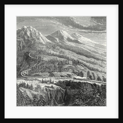The 'Rail Central' Railway Established in 1866 on the Mont Cenis by Anonymous