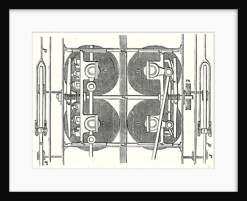 The Horizontal Wheels and the Central Rail of the Locomotive of the Mont Cenis Railway by Anonymous