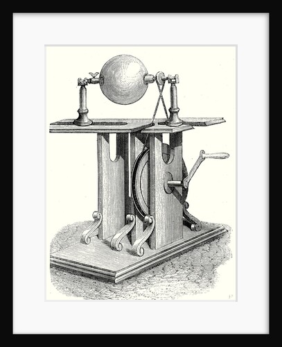 Hauksbee's Second Electric Machine by Anonymous
