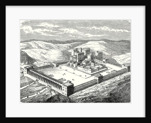 The Temple of Solomon in Jerusalem Restored after Construction of Modern Works by Anonymous