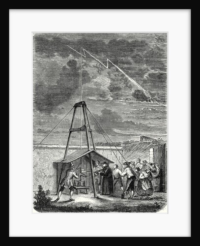 Dalibard's Scientific Experiment Conducted in Marly 10 May 1752. First Demonstration of the Presence of Electricity in Thunderclouds by Anonymous