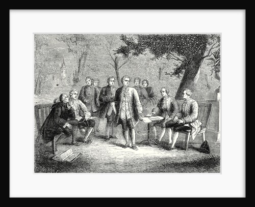 The Scientific Cenacle at Castle Clairac: Montesquieu and the Baron of Secondat His Son the Knight of Vivens Romas and the Brothers Dutilh by Anonymous
