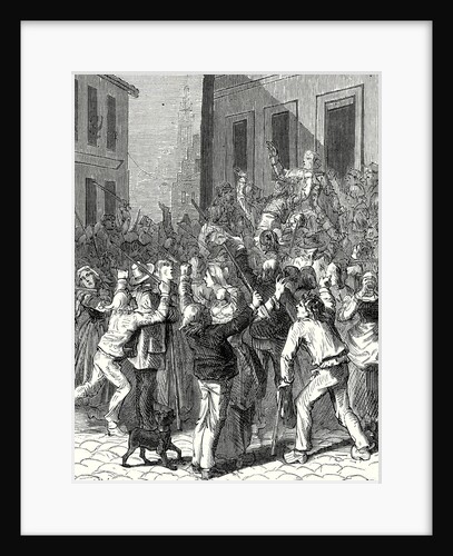 A Riot in Saint-Omer About the Establishment of a Lightning Rod on the House of De Boisvallé by Anonymous