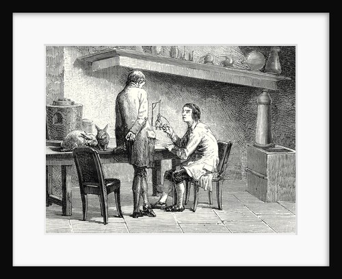 Humboldt and Hallé Repeating the Experiments of Galvani and Volta by Anonymous