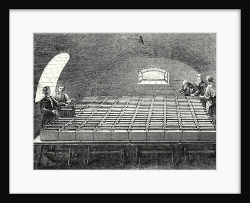The Large Battery of Wollaston Built by Davy in 1807 at the Royal Institute in London by Anonymous