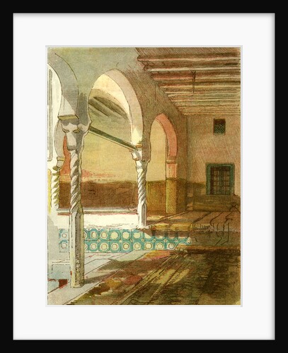 Interior of Mosque at Casbah 1885 Algiers by Anonymous