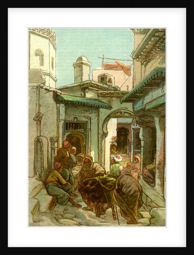A Street in the Casbah Algiers 1885 by Anonymous