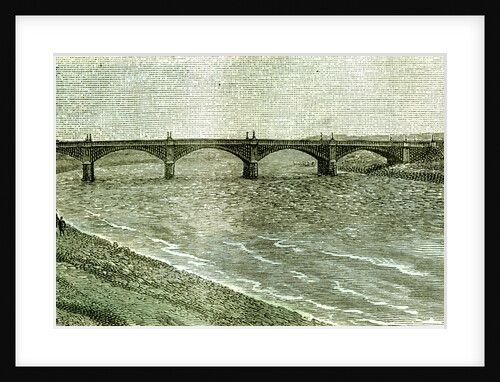 Aberdeen UK Victoria Bridge Across the Dee 1885 by Anonymous