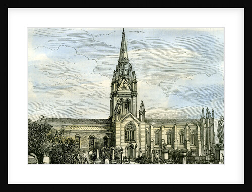 Aberdeen the East and West Churches 1885 UK by Anonymous