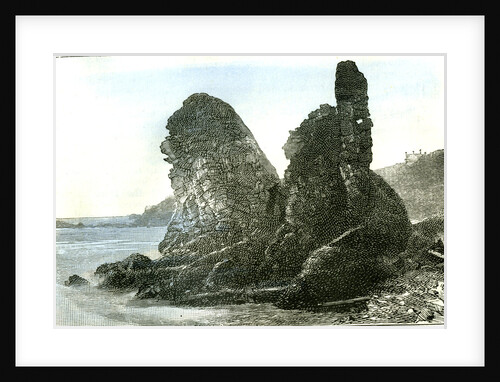 Aberdeen the Rocks at Muchalls 1885 UK by Anonymous