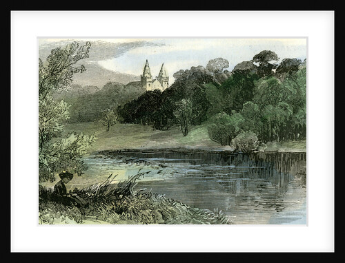 Aberdeen Old Machar Cathedral from the Don 1885 UK by Anonymous