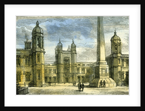 Aberdeen Marichal College Exterior of the Quadrangle 1885 UK by Anonymous