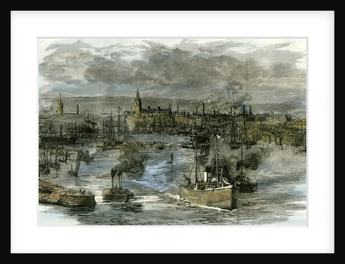 Aberdeen Victoria Docks the Port 1885 UK by Anonymous
