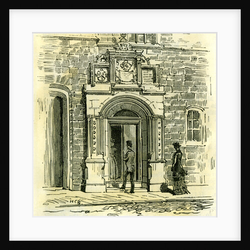 Aberdeen Old Gateway of Trinity Friars 1885 UK by Anonymous