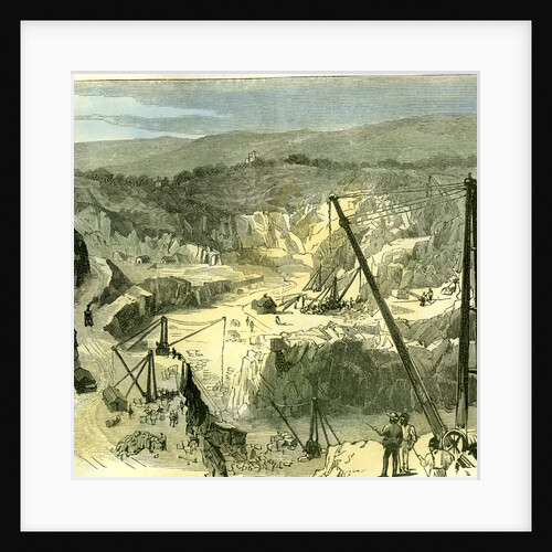 Aberdeen 1885 UK Rubislaw Granite Quarries from Where Granite is Used to Build London Bridge by Anonymous