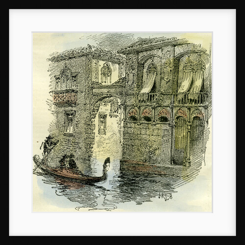 Venice by Gondola 1892 Italy by Anonymous