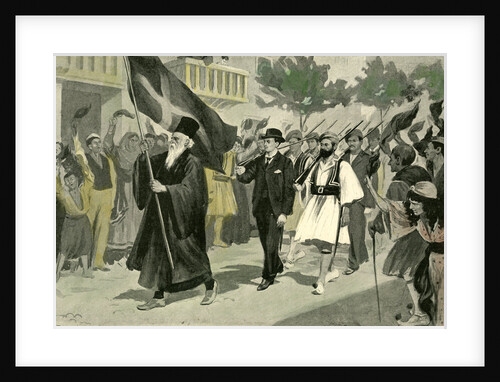 Larissa Greece 1897. Arming Greek Volunteers in Larissa. by Anonymous