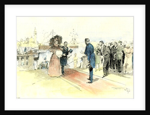 Venice 1897. Opening of the Venice International Art Exhibition. Arrival of the Prince and Princess of Naples by Anonymous