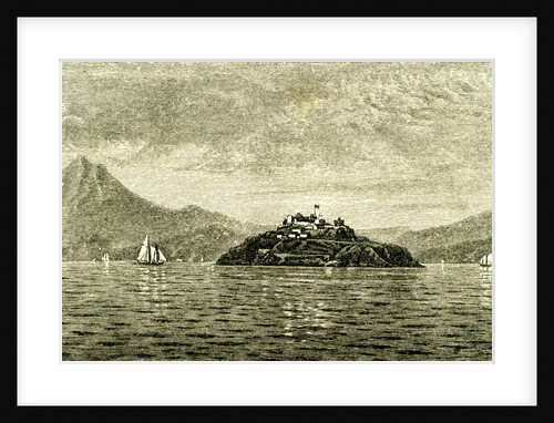 San Francisco Bay and Alcatraz Island 1891 USA by Anonymous