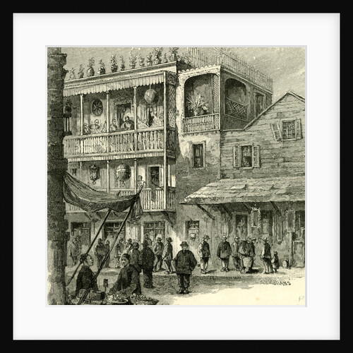 San Francisco a Street in China Town 1891 USA by Anonymous