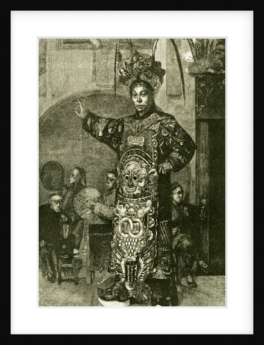 San Francisco a Chinese Actor in the Theatre1891 USA by Anonymous