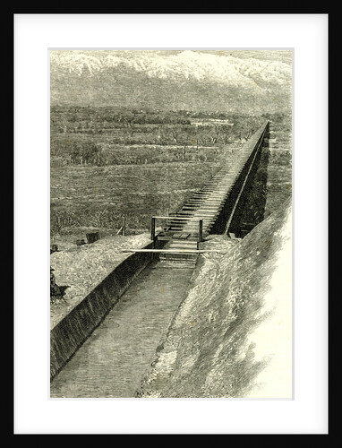 A Flume in California 1891 USA by Anonymous
