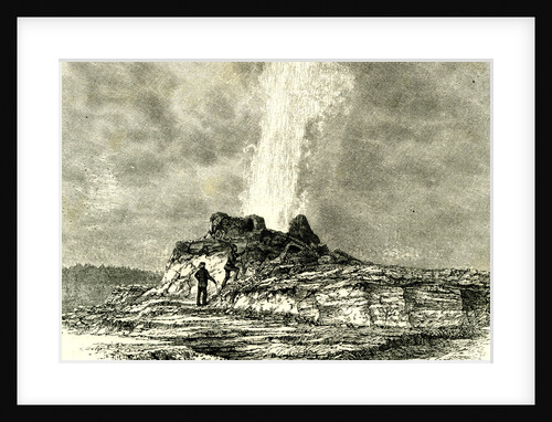 The Castle Geyser in Action 1891 USA by Anonymous