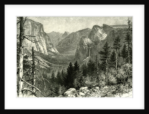The Yosemite Valley from Artist Point New York 1891 USA by Anonymous