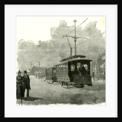 Salt Lake City an Electric Tramway by Overhead Connection 1891 USA by Anonymous