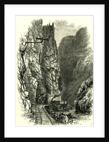 The Royal Gorge of the Arkansas 1891 USA by Anonymous