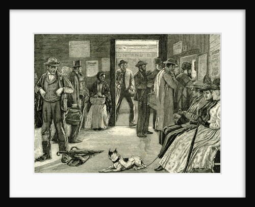 To Chicago Via Niagara: A Wayside Railway Depot 1891 USA by Anonymous
