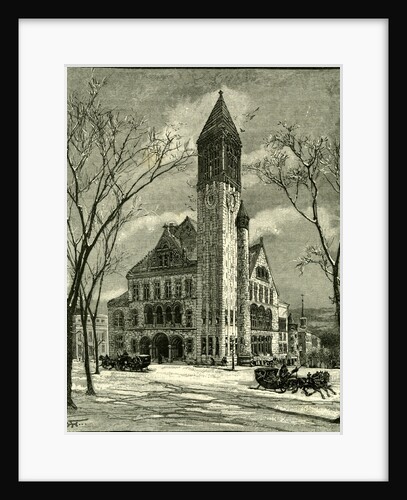 The City Hall Albany 1891 USA by Anonymous
