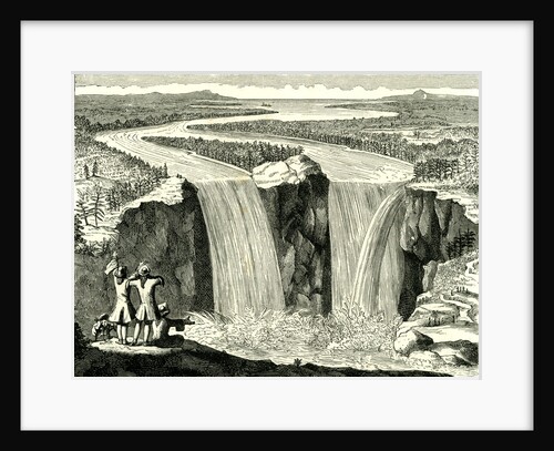 Hennepin's Sketch of Niagara in 1678 USA by Anonymous