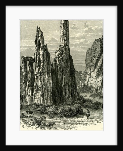 The Cathedral Spires in the Garden of the Gods 1891 by Anonymous