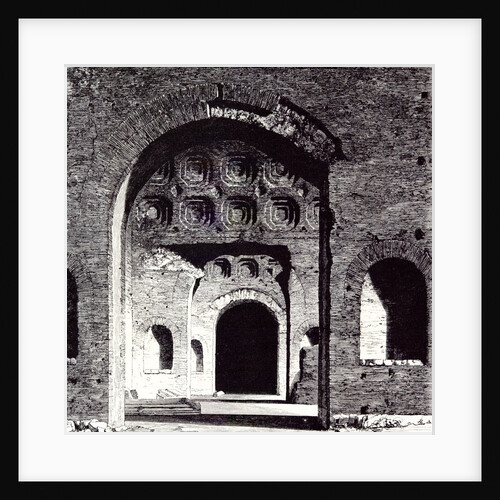 Rome Italy 1875 Interior of the Basilica of Constantine. by Anonymous