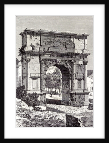 Rome Italy 1875 Arch of Titus by Anonymous