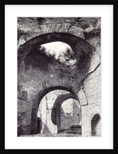 Rome Italy 1875 Caldarium of the Baths of Cakacalla by Anonymous