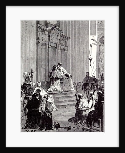 Rome Italy 1875 The Grand Penitentiary at St. Peter's by Anonymous