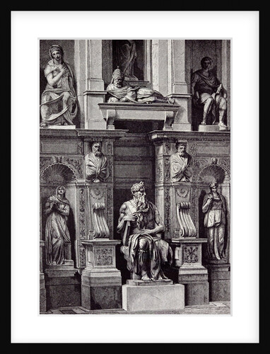 Rome Italy 1875 Mausoleum of Julius II. The Moses of Michelangelo by Anonymous