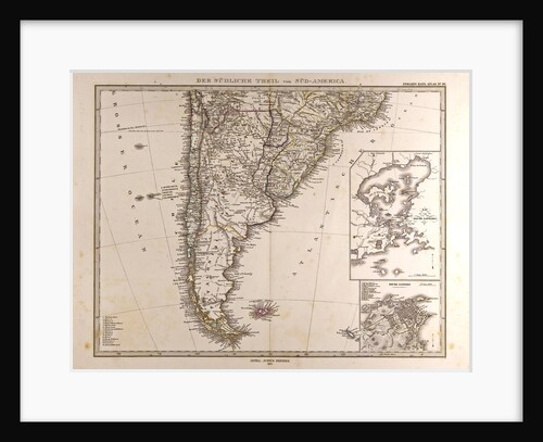 Map South America 1872 by Anonymous
