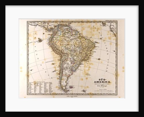 Map South America by Anonymous