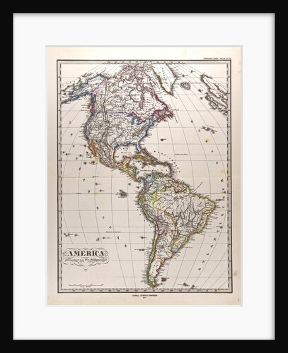 America Map 1872 by Anonymous