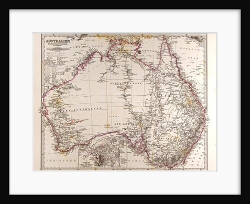Australia Map by Anonymous