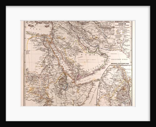 Arabia North East Africa Map by Anonymous