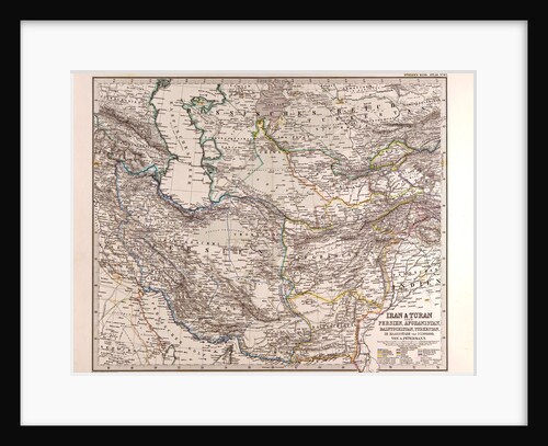 Iran Persia Map by Anonymous
