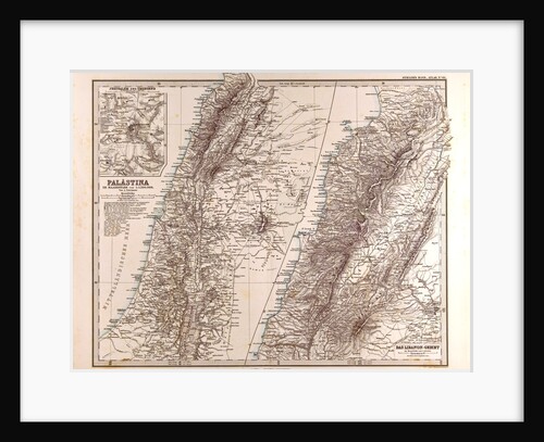 Israel Palestine Jerusalem Map by Anonymous