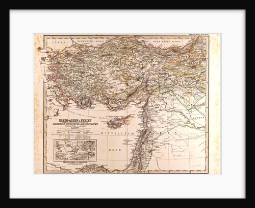Asia Minor Syria Map by Anonymous